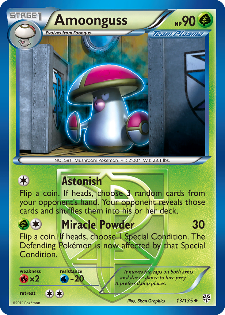 Amoonguss (13/135) [Black & White: Plasma Storm] | Mega City Incorporated