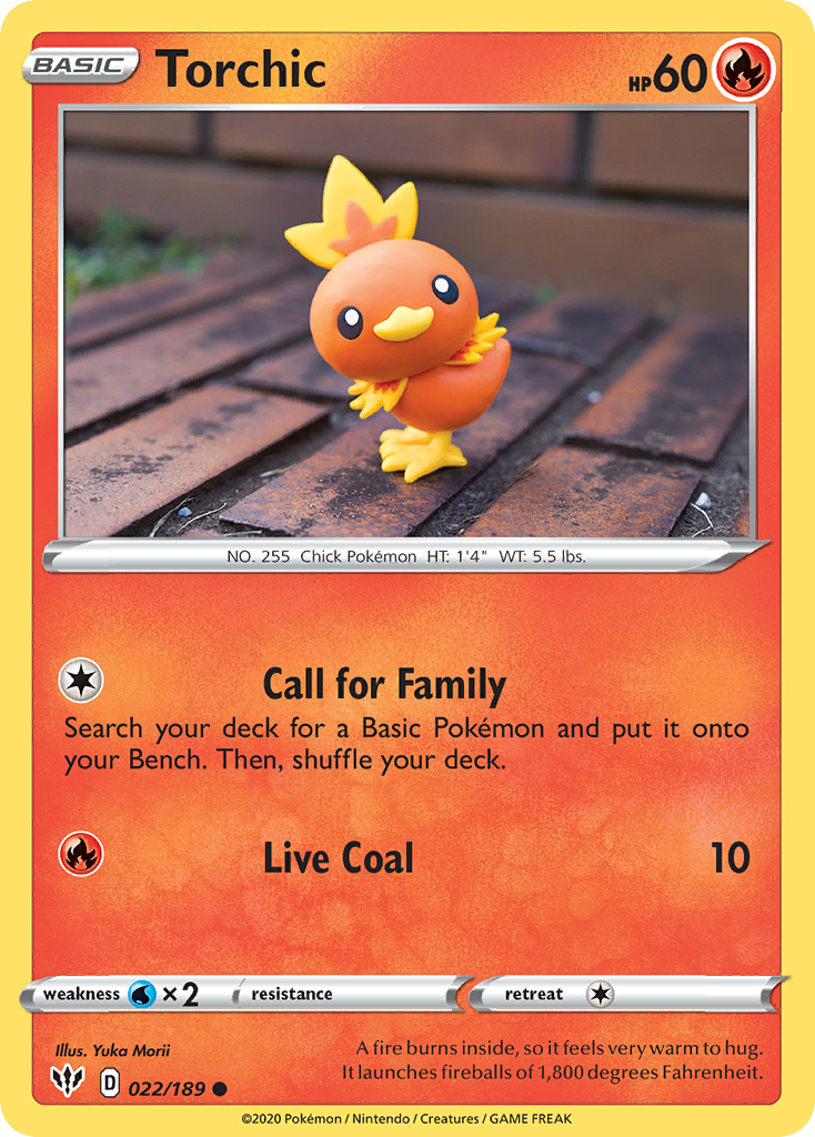 Torchic (022/189) [Sword & Shield: Darkness Ablaze] | Mega City Incorporated