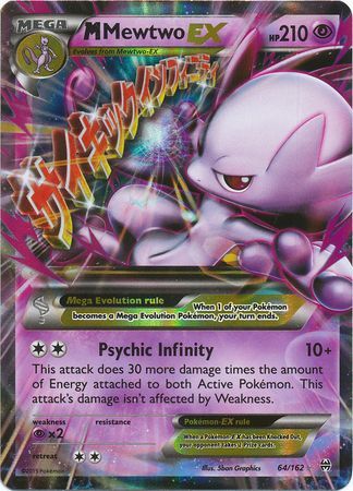 M Mewtwo EX (64/162) (Jumbo Card) [XY: BREAKthrough] | Mega City Incorporated