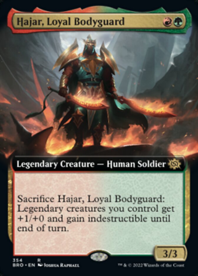 Hajar, Loyal Bodyguard (Extended Art) [The Brothers' War] | Mega City Incorporated