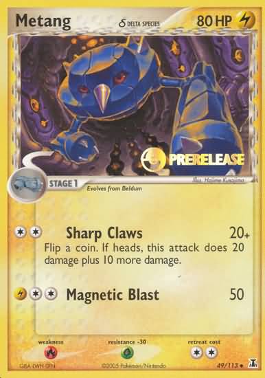 Metang (49/113) (Delta Species) (Prerelease Promo) [EX: Delta Species] | Mega City Incorporated