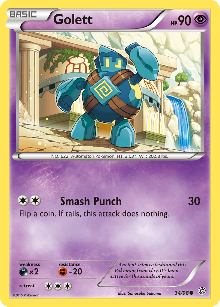 Golett (34/98) [XY: Ancient Origins] | Mega City Incorporated