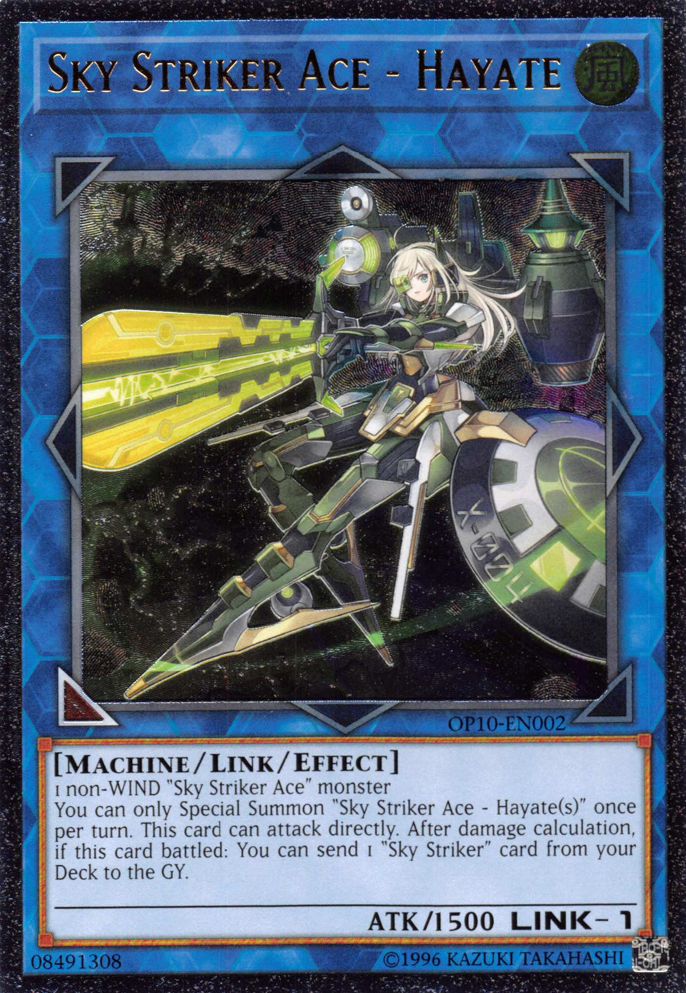 Sky Striker Ace - Hayate [OP10-EN002] Ultimate Rare | Mega City Incorporated