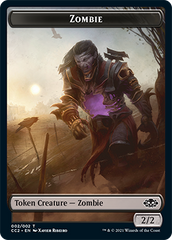 Snake // Zombie Double-sided Token [Commander Collection: Black Tokens] | Mega City Incorporated