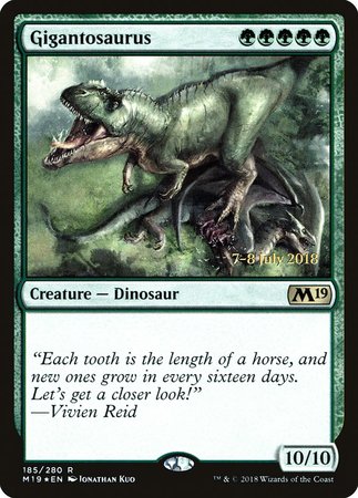 Gigantosaurus [Core Set 2019 Promos] | Mega City Incorporated