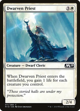 Dwarven Priest [Core Set 2019] | Mega City Incorporated