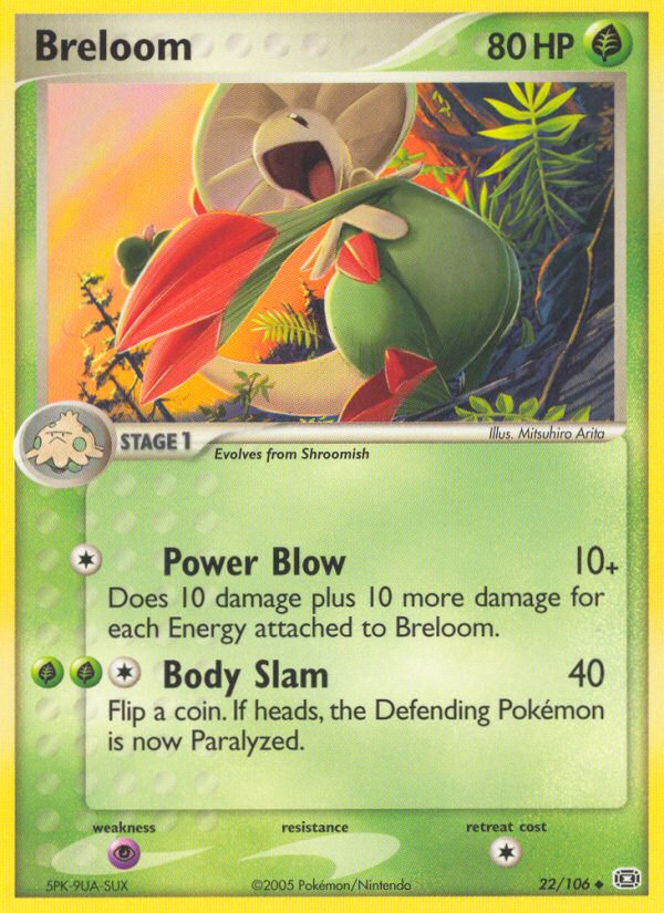 Breloom (22/106) [EX: Emerald] | Mega City Incorporated