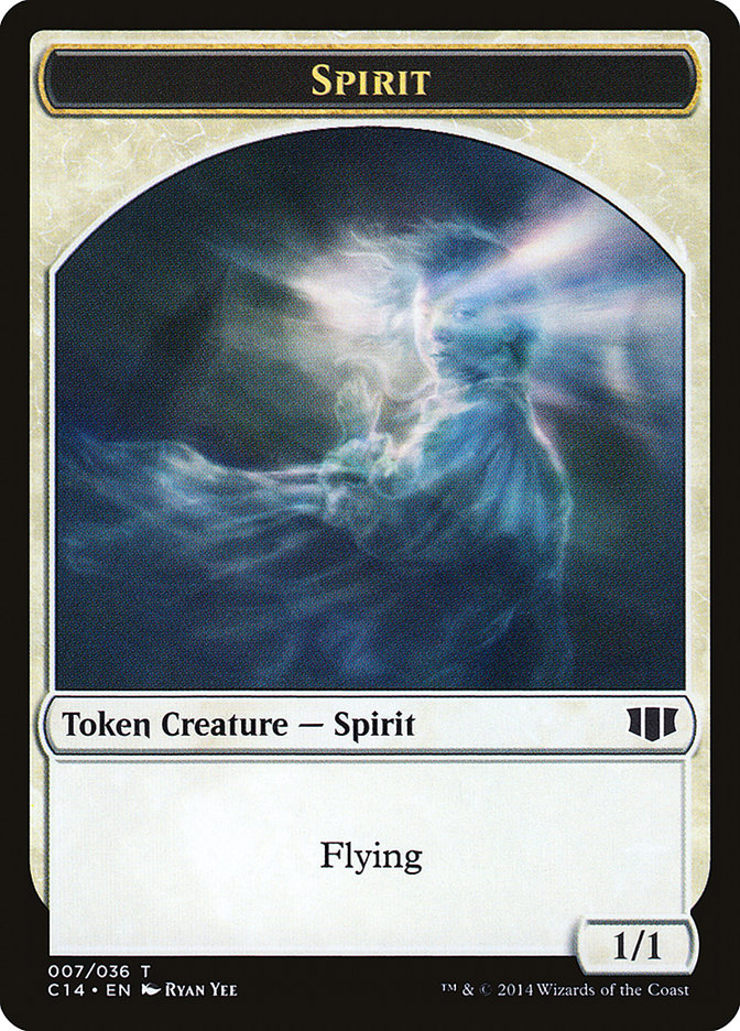 Soldier // Spirit Double-sided Token [Commander 2014 Tokens] | Mega City Incorporated