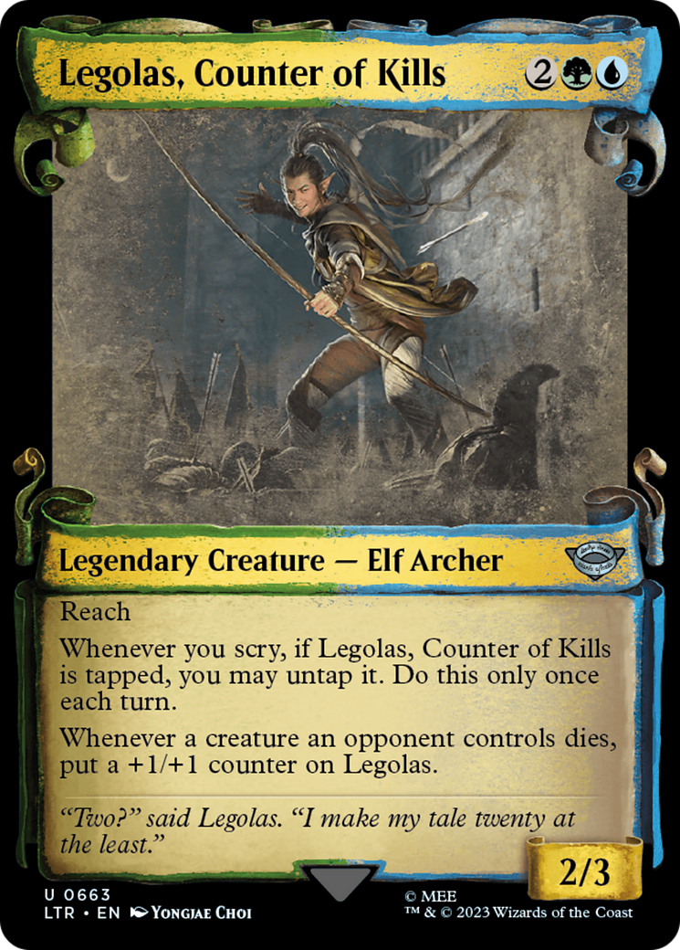 Legolas, Counter of Kills [The Lord of the Rings: Tales of Middle-Earth Showcase Scrolls] | Mega City Incorporated