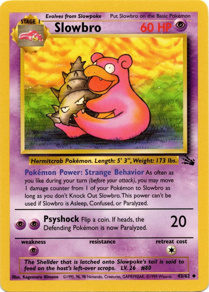 Slowbro (43/62) [Fossil Unlimited] | Mega City Incorporated