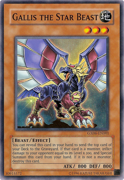 Gallis the Star Beast [GX06-EN001] Super Rare | Mega City Incorporated