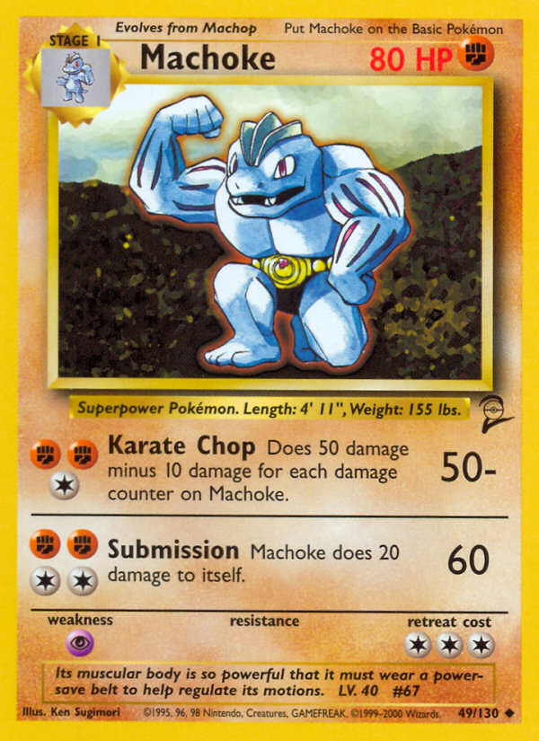 Machoke (49/130) [Base Set 2] | Mega City Incorporated