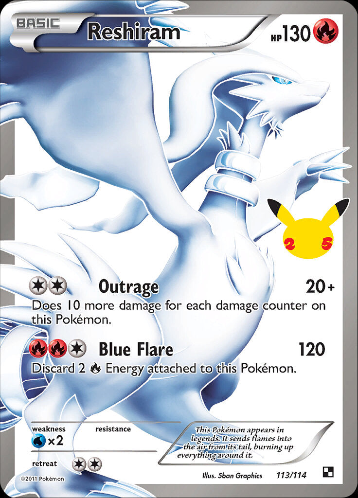 Reshiram (113/114) [Celebrations: 25th Anniversary - Classic Collection] | Mega City Incorporated