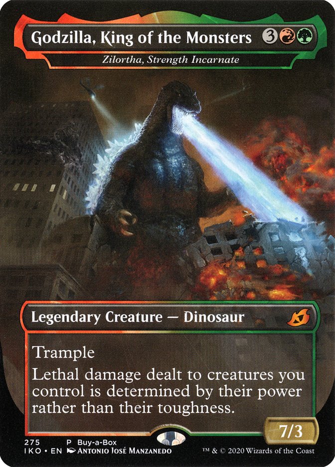 Zilortha, Strength Incarnate - Godzilla, King of the Monsters (Buy-A-Box) [Ikoria: Lair of Behemoths Promos] | Mega City Incorporated