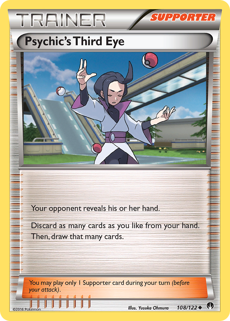 Psychic's Third Eye (108/122) [XY: BREAKpoint] | Mega City Incorporated