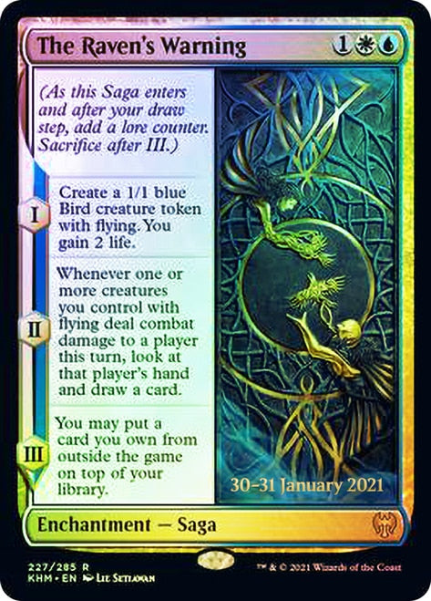 The Raven's Warning [Kaldheim Prerelease Promos] | Mega City Incorporated