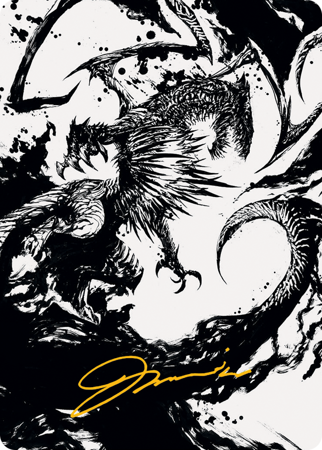 Skithiryx, the Blight Dragon Art Card (Gold-Stamped Signature) [March of the Machine Art Series] | Mega City Incorporated