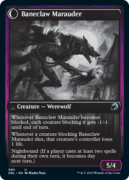 Baneblade Scoundrel // Baneclaw Marauder [Innistrad: Double Feature] | Mega City Incorporated