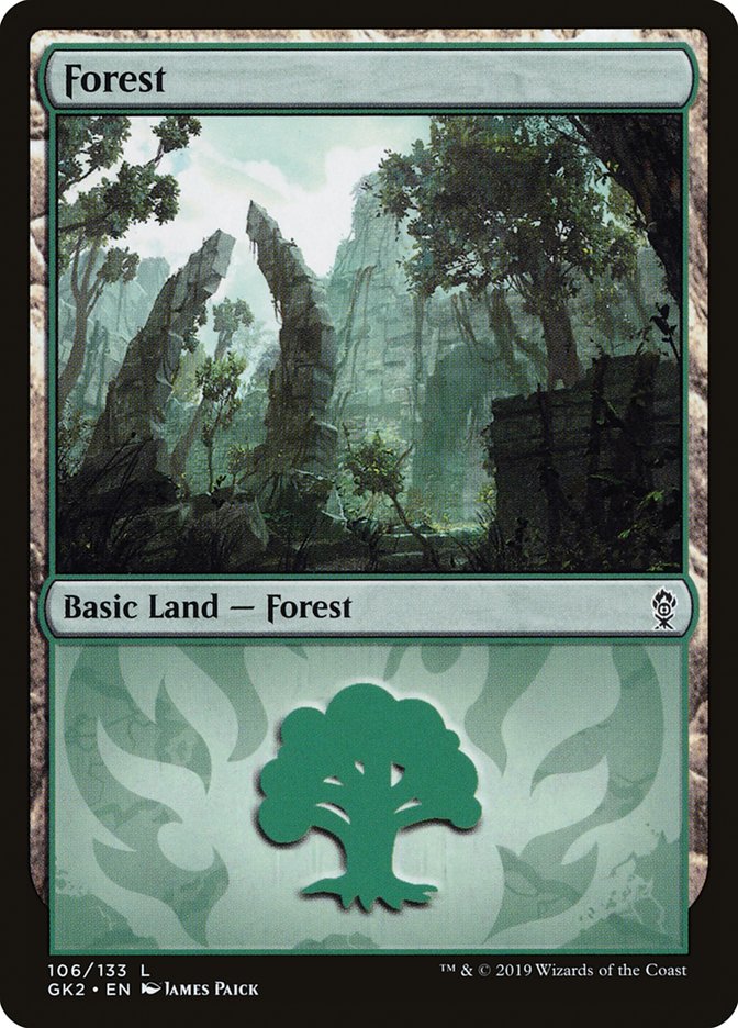 Forest (106) [Ravnica Allegiance Guild Kit] | Mega City Incorporated