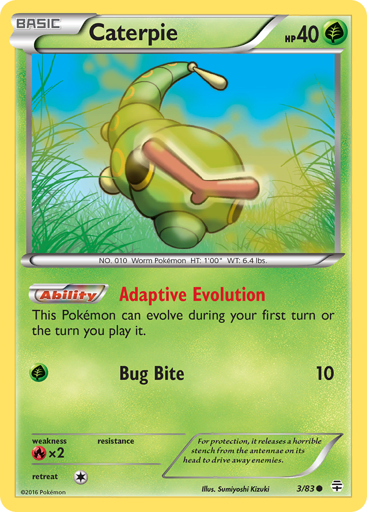 Caterpie (3/83) [XY: Generations] | Mega City Incorporated