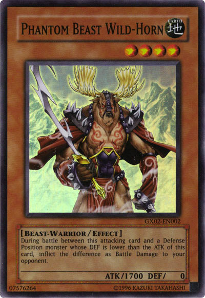 Phantom Beast Wild-Horn [GX02-EN002] Super Rare | Mega City Incorporated