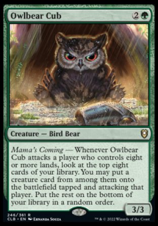 Owlbear Cub [Commander Legends: Battle for Baldur's Gate] | Mega City Incorporated