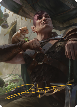 Minsc & Boo, Timeless Heroes Art Card (38) (Gold-Stamped Signature) [Commander Legends: Battle for Baldur's Gate Art Series] | Mega City Incorporated