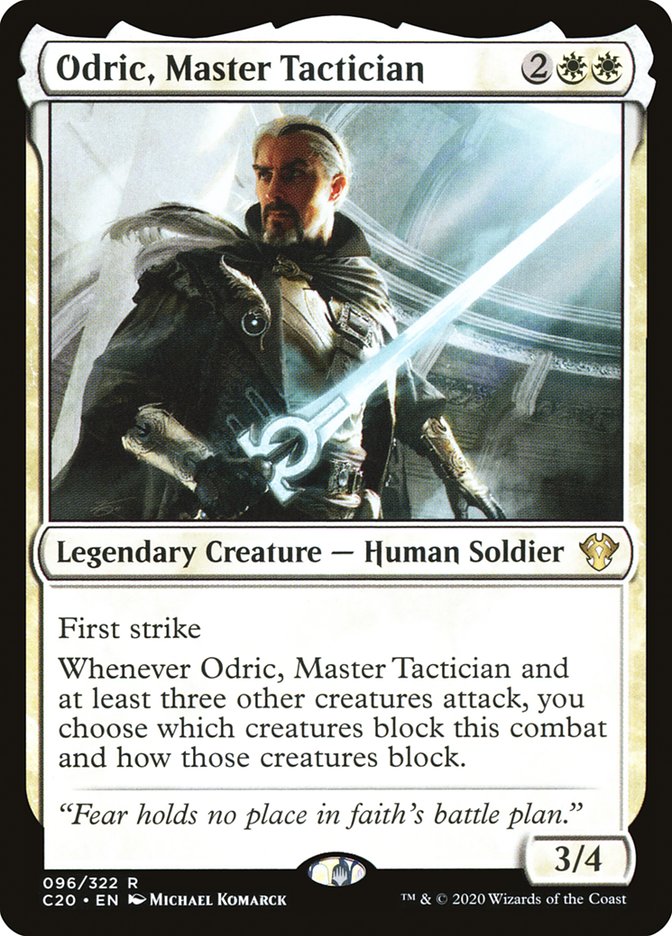 Odric, Master Tactician [Commander 2020] | Mega City Incorporated