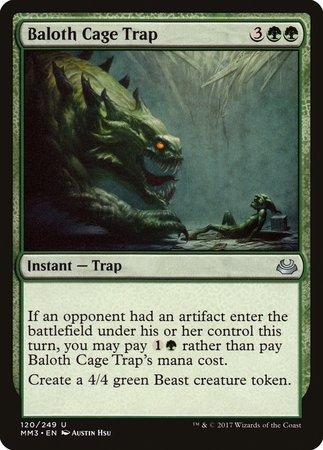 Baloth Cage Trap [Modern Masters 2017] | Mega City Incorporated