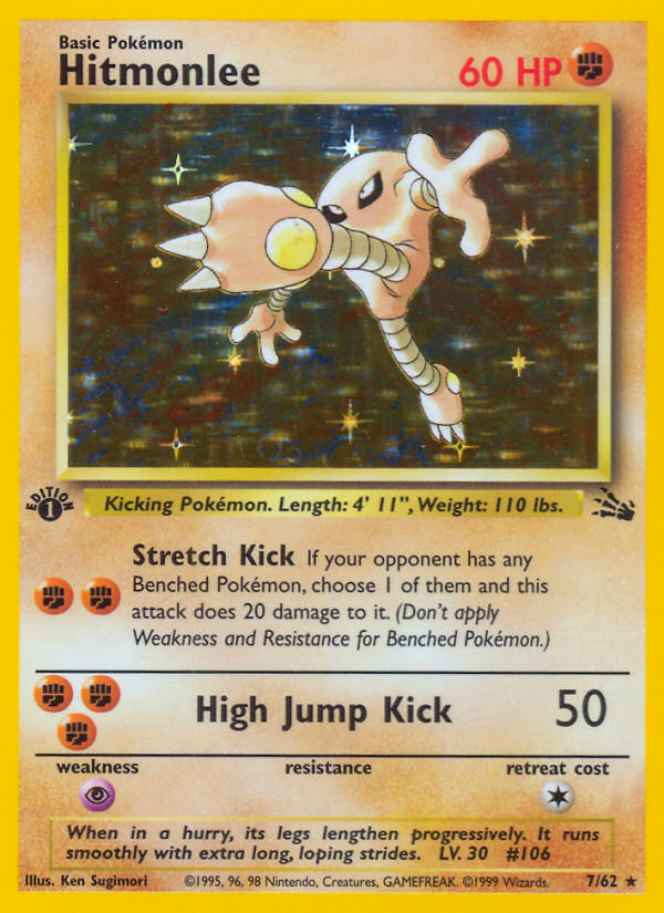 Hitmonlee (7/62) [Fossil 1st Edition] | Mega City Incorporated