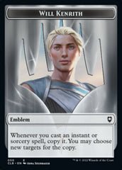 Will Kenrith Emblem // Copy Double-sided Token [Commander Legends: Battle for Baldur's Gate Tokens] | Mega City Incorporated