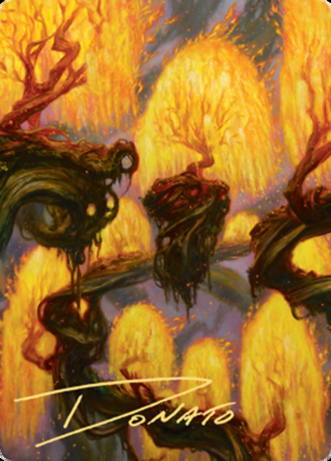 Grove of the Burnwillows Art Card (Gold-Stamped Signature) [Zendikar Rising Art Series] | Mega City Incorporated