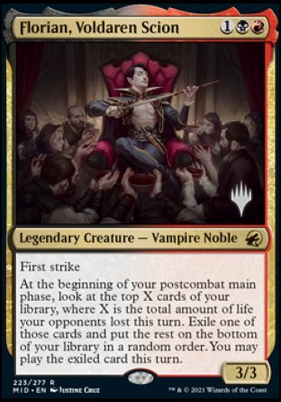 Florian, Voldaren Scion (Promo Pack) [Innistrad: Midnight Hunt Promos] | Mega City Incorporated