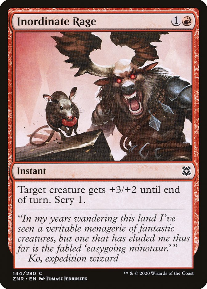 Inordinate Rage [Zendikar Rising] | Mega City Incorporated