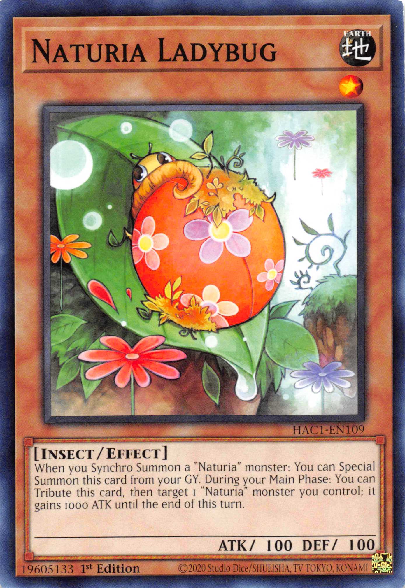 Naturia Ladybug (Duel Terminal) [HAC1-EN109] Parallel Rare | Mega City Incorporated