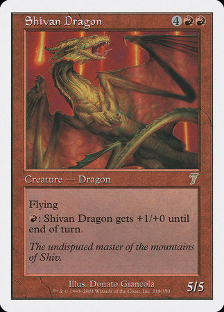 Shivan Dragon [Seventh Edition] | Mega City Incorporated