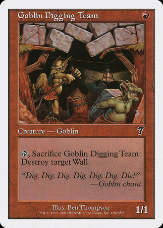 Goblin Digging Team [Seventh Edition] | Mega City Incorporated