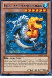 Frost and Flame Dragon (Green) [DL15-EN005] Rare | Mega City Incorporated