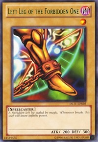 Left Leg of the Forbidden One (Green) [DL11-EN003] Rare | Mega City Incorporated