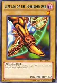 Left Leg of the Forbidden One (Blue) [DL11-EN003] Rare | Mega City Incorporated