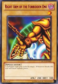 Right Arm of the Forbidden One (Red) [DL11-EN004] Rare | Mega City Incorporated