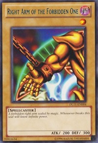 Right Arm of the Forbidden One (Blue) [DL11-EN004] Rare | Mega City Incorporated