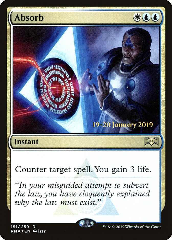 Absorb [Ravnica Allegiance Prerelease Promos] | Mega City Incorporated