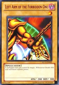 Left Arm of the Forbidden One (Red) [DL11-EN005] Rare | Mega City Incorporated