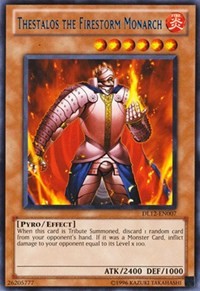 Thestalos the Firestorm Monarch (Blue) [DL12-EN007] Rare | Mega City Incorporated