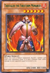 Thestalos the Firestorm Monarch (Green) [DL12-EN007] Rare | Mega City Incorporated