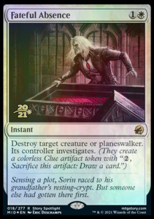 Fateful Absence [Innistrad: Midnight Hunt Prerelease Promos] | Mega City Incorporated