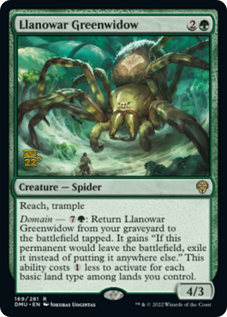 Llanowar Greenwidow [Dominaria United Prerelease Promos] | Mega City Incorporated