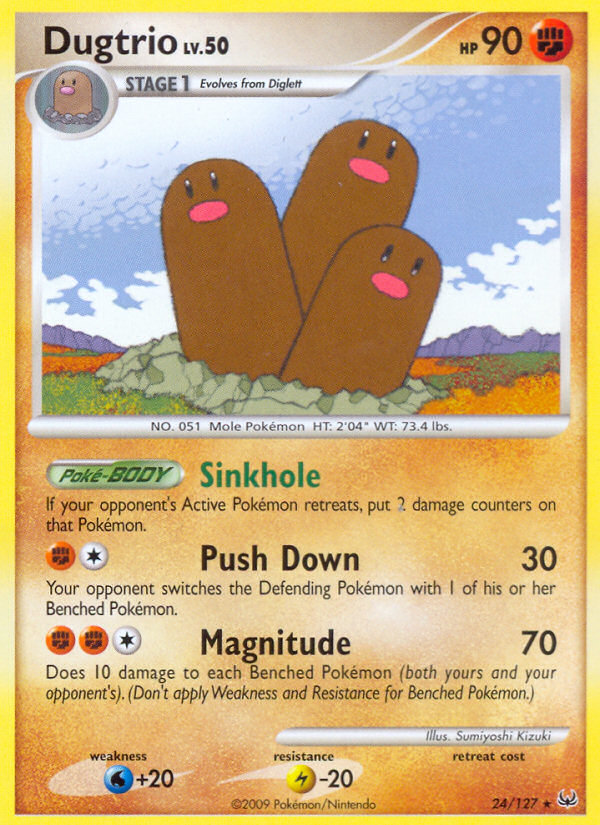 Dugtrio (24/127) [Platinum: Base Set] | Mega City Incorporated