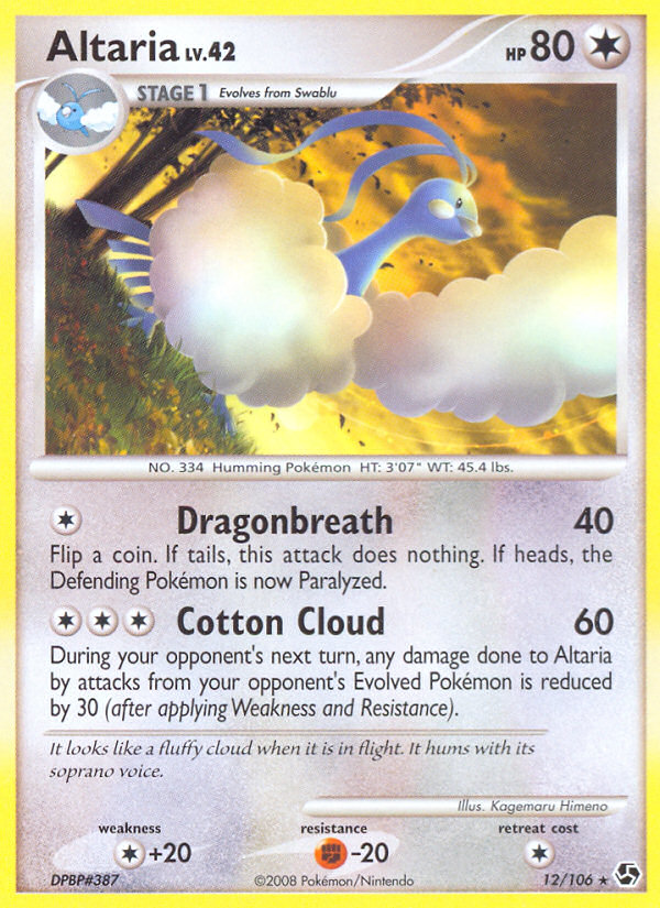 Altaria (12/106) [Diamond & Pearl: Great Encounters] | Mega City Incorporated